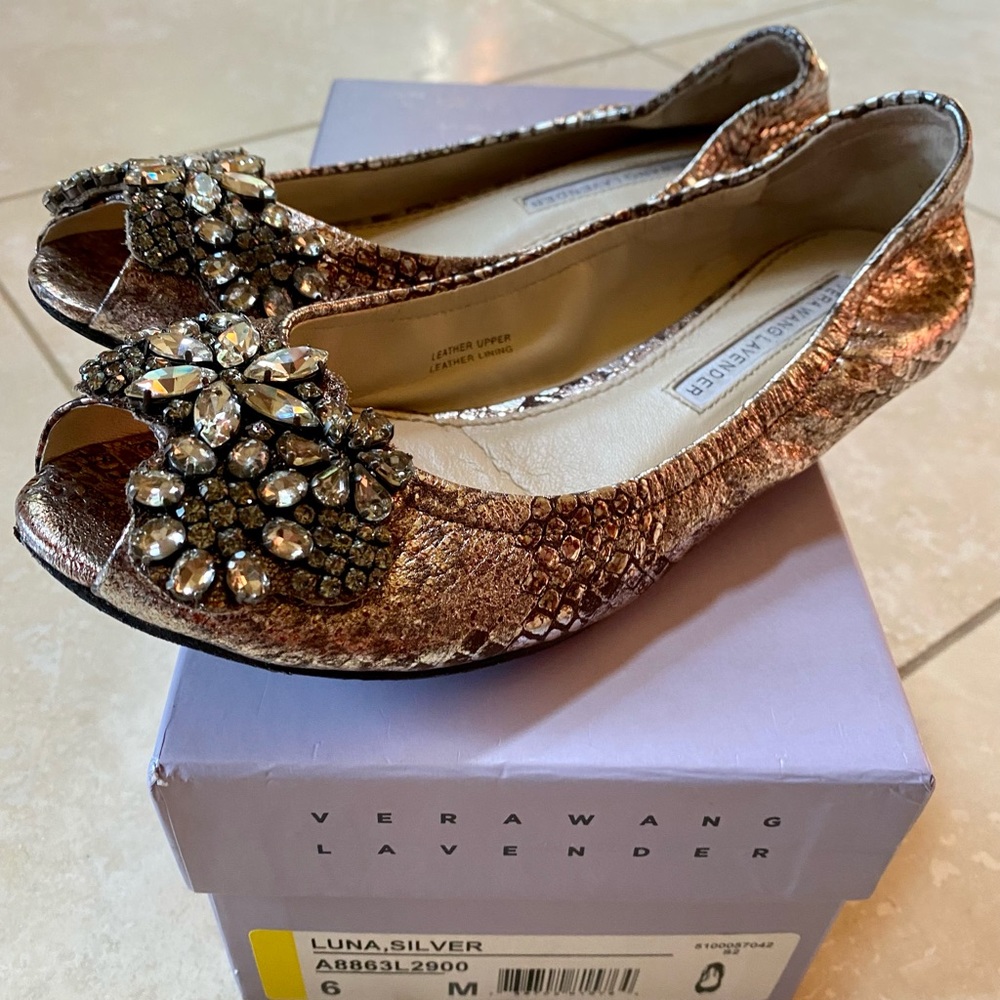 Vera Wang Lavender Ballet Flats